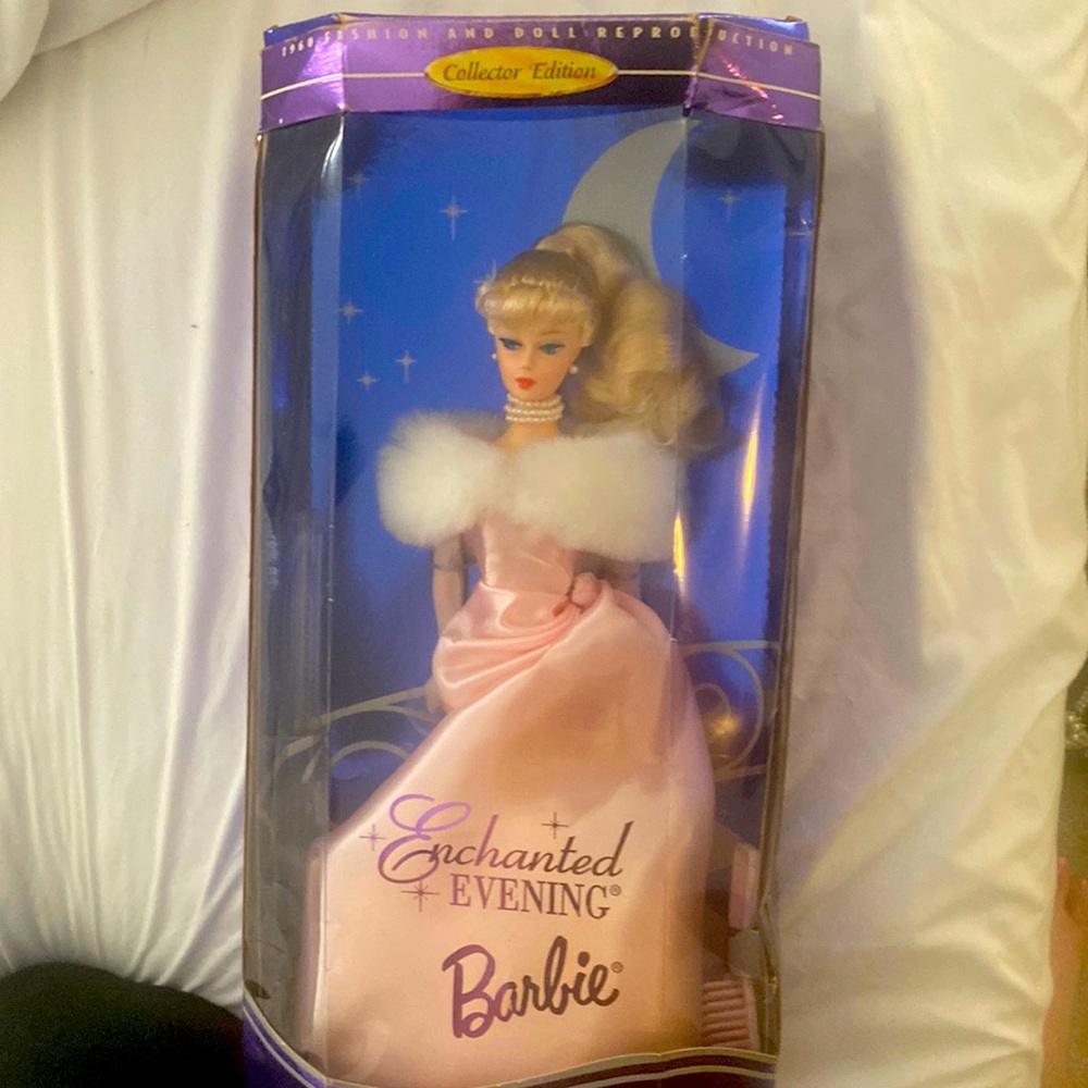 Limited edition, pink Barbie doll as the woman